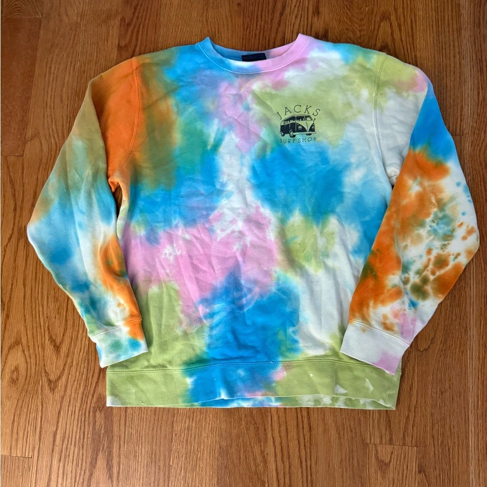 JACKS Tie-Dye Crewneck Sweater - Multicolor